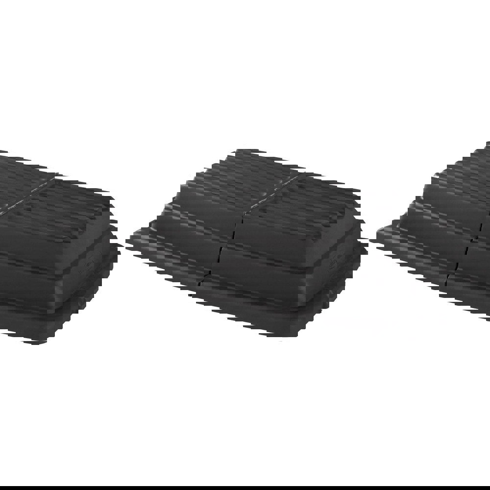 Hinged Dome Tilt Truck Lid, 31.75w X 61d X 8.75h, Black